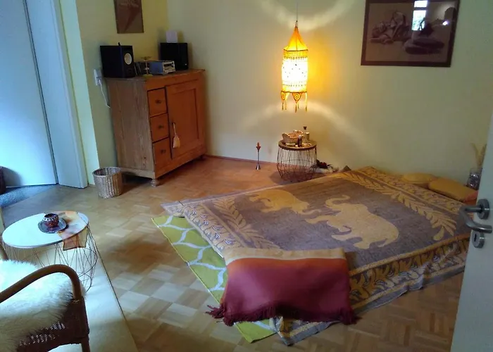 招待所 Bio-gaestehaus Rhoendistel 波彭豪森