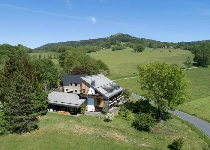 招待所 Bio-gaestehaus Rhoendistel 波彭豪森